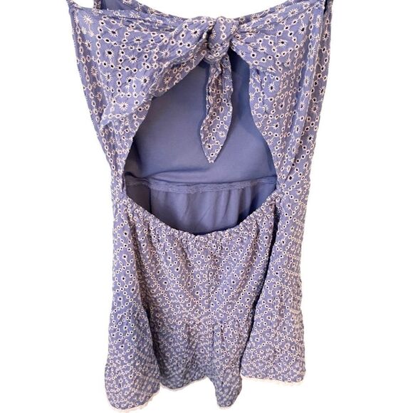 Xtraordinary Sleeveless Spaghetti Strap Eyelet Mini Dress in Size Medium - Picture 11 of 15